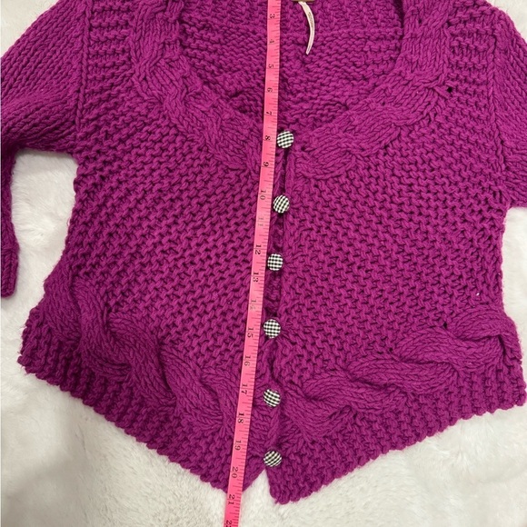 Free People Purple Knit Cardigan - Picture 5 of 10